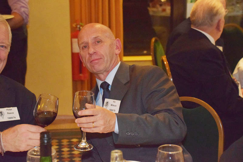 Photograph of Vic Wilson (1969/76) at Reunion Dinner 2016