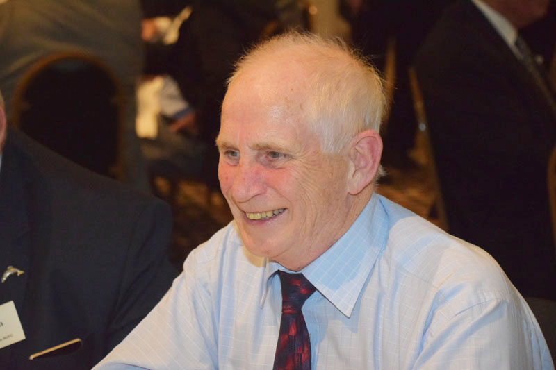Photograph of Bill Shaw (1959/66) at Reunion Dinner 2016