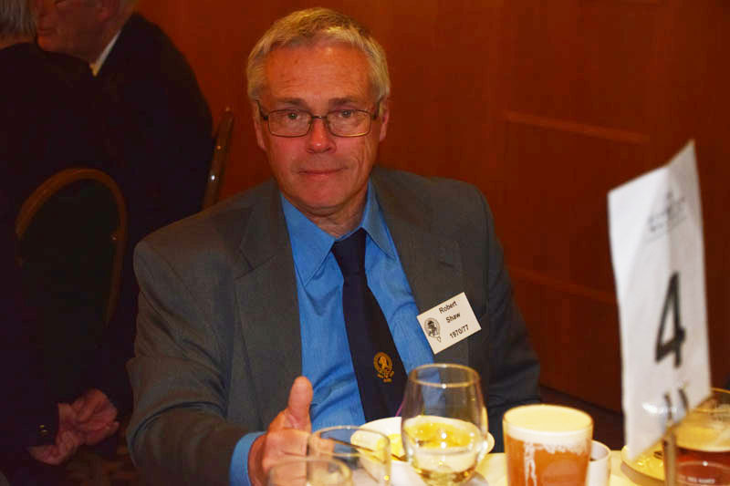 Photograph of Rob Shaw (1970/77) at Reunion Dinner 2017
