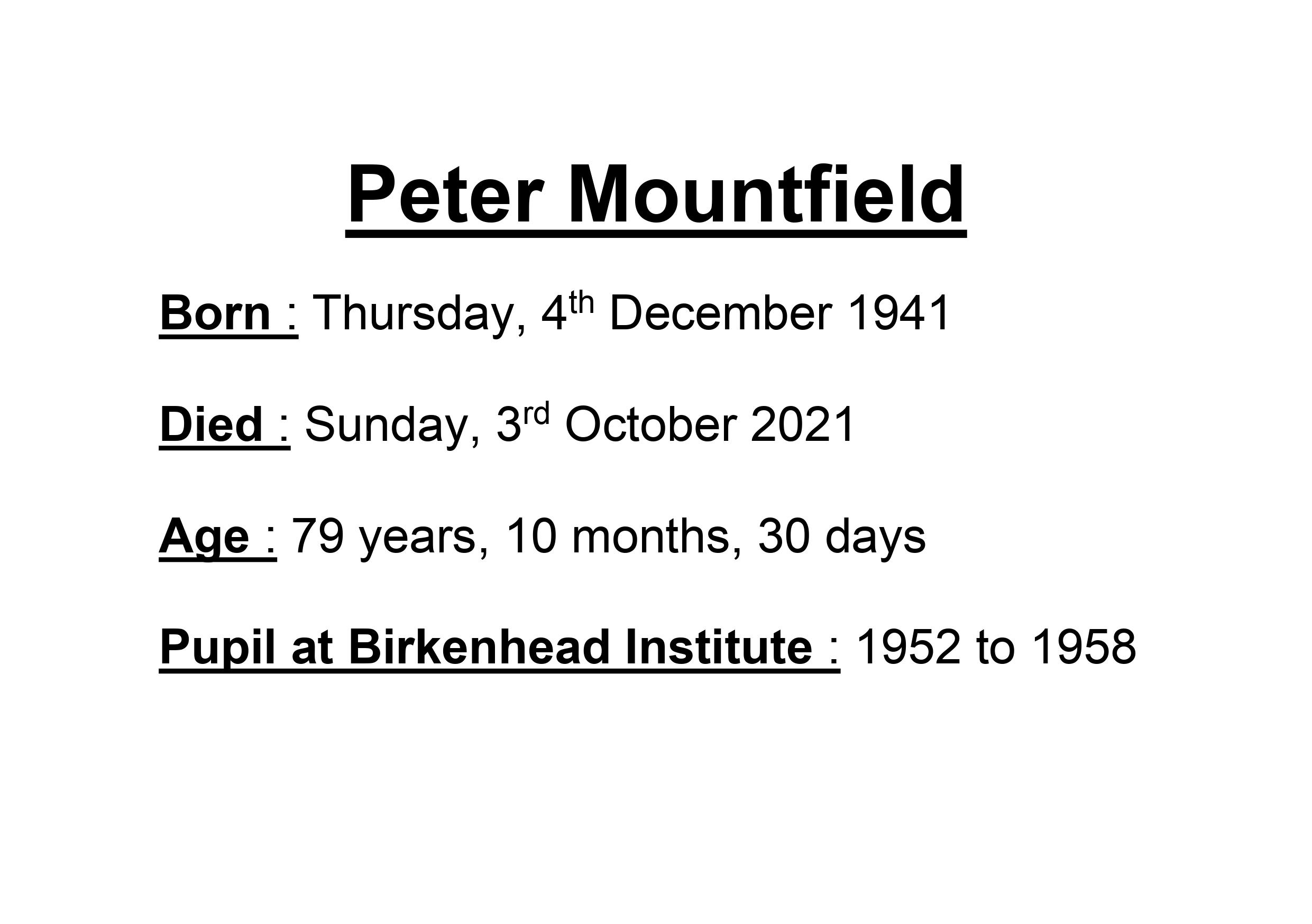 Peter Mountfield