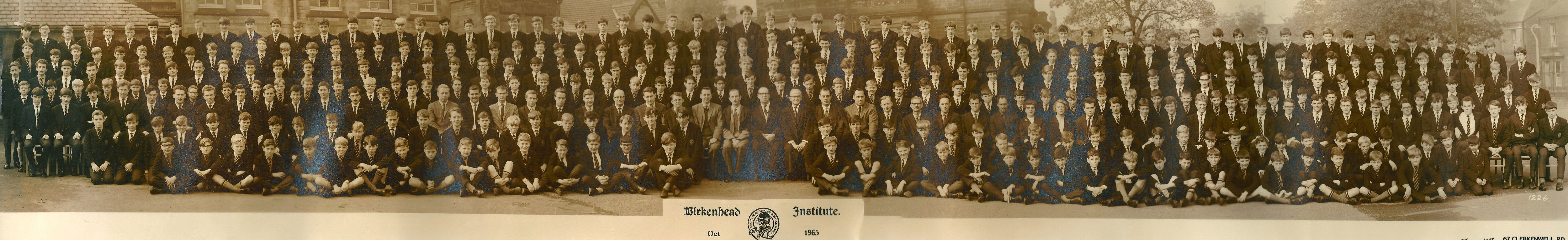 Whole School Photograph - October 1965
