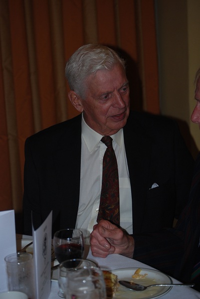 Photograph of Jack Bassett (1939/44) at Reunion Dinner 2011