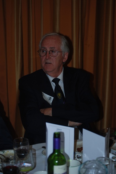 Photograph of Chris Slevin (1947/52) at Reunion Dinner 2011