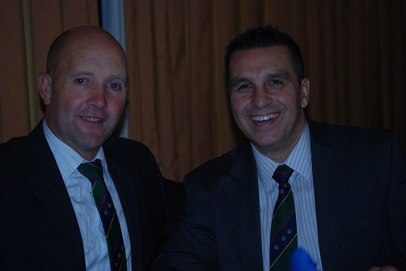 Photograph of Robbie Harrison (1970/74) and (1979/80) at Reunion Dinner 2011