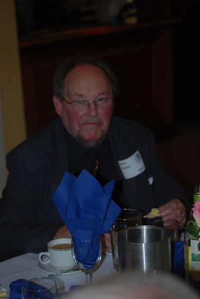Photograph of Dave (DSW) Jones (1940/85) at Reunion Dinner 2011