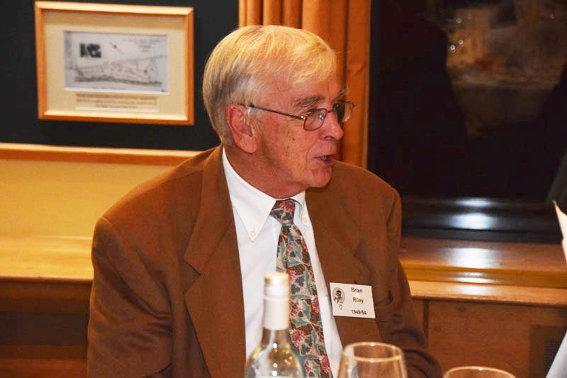 Photograph of Brian Riley (1949/54) at Reunion Dinner 2016