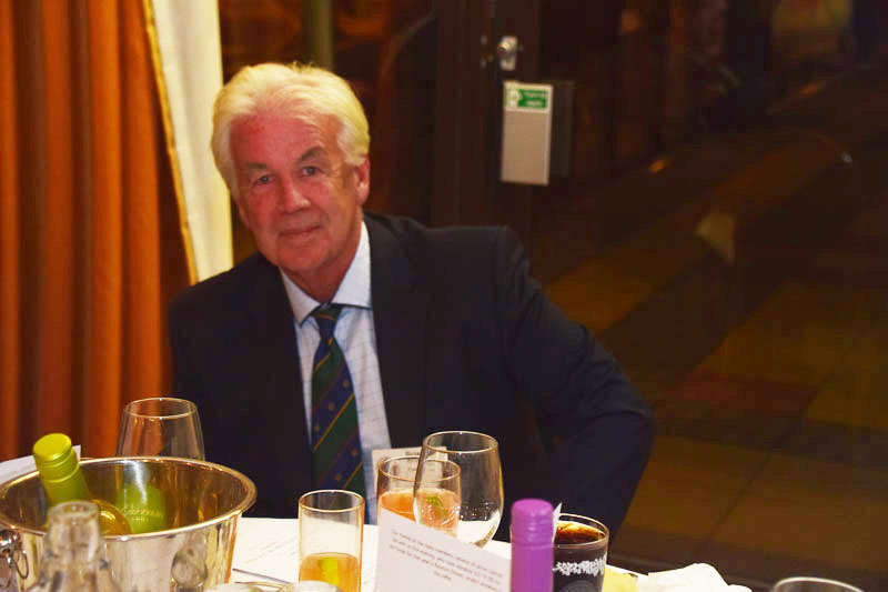 Photograph of Brian Corfe (1959/66) at Reunion Dinner 2017