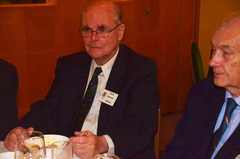 Photograph of Keith Sedman (1942/49) at Reunion Dinner 2017