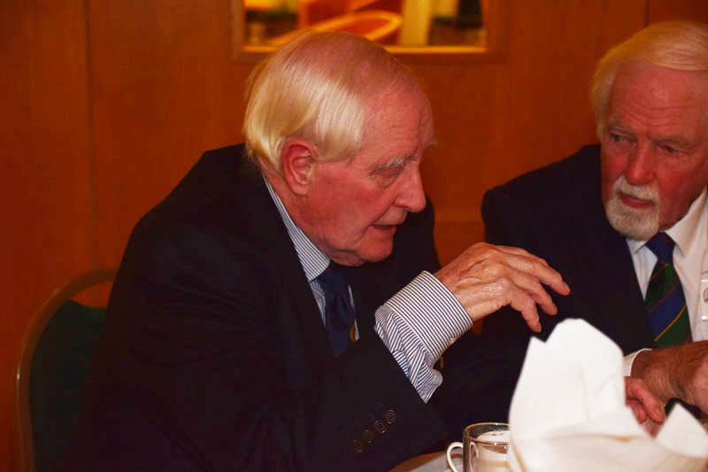 Photograph of Harry Burkett (1942/48) at Reunion Dinner 2017