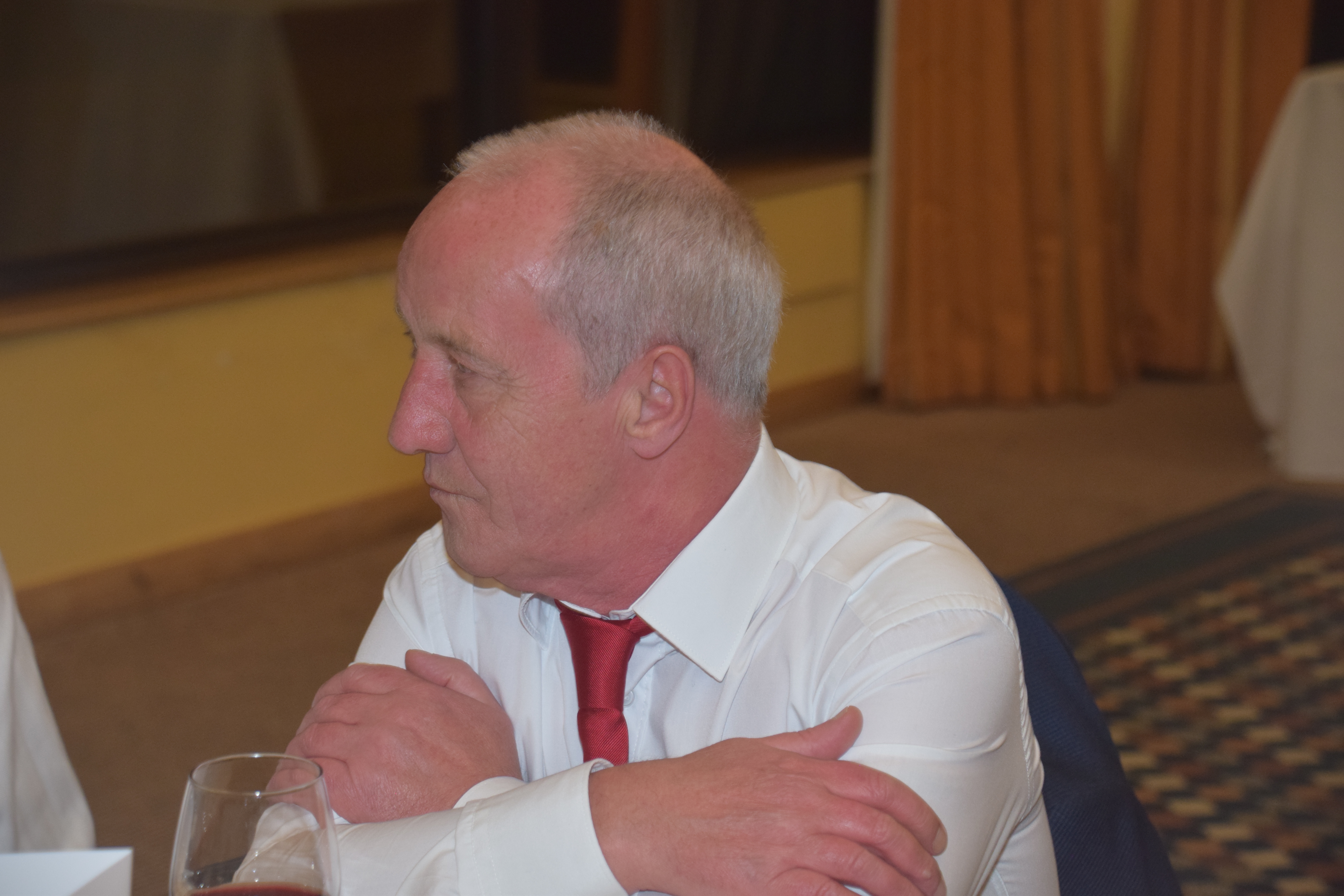 Photograph of Les Highton (1966/71) at Reunion Dinner 2019