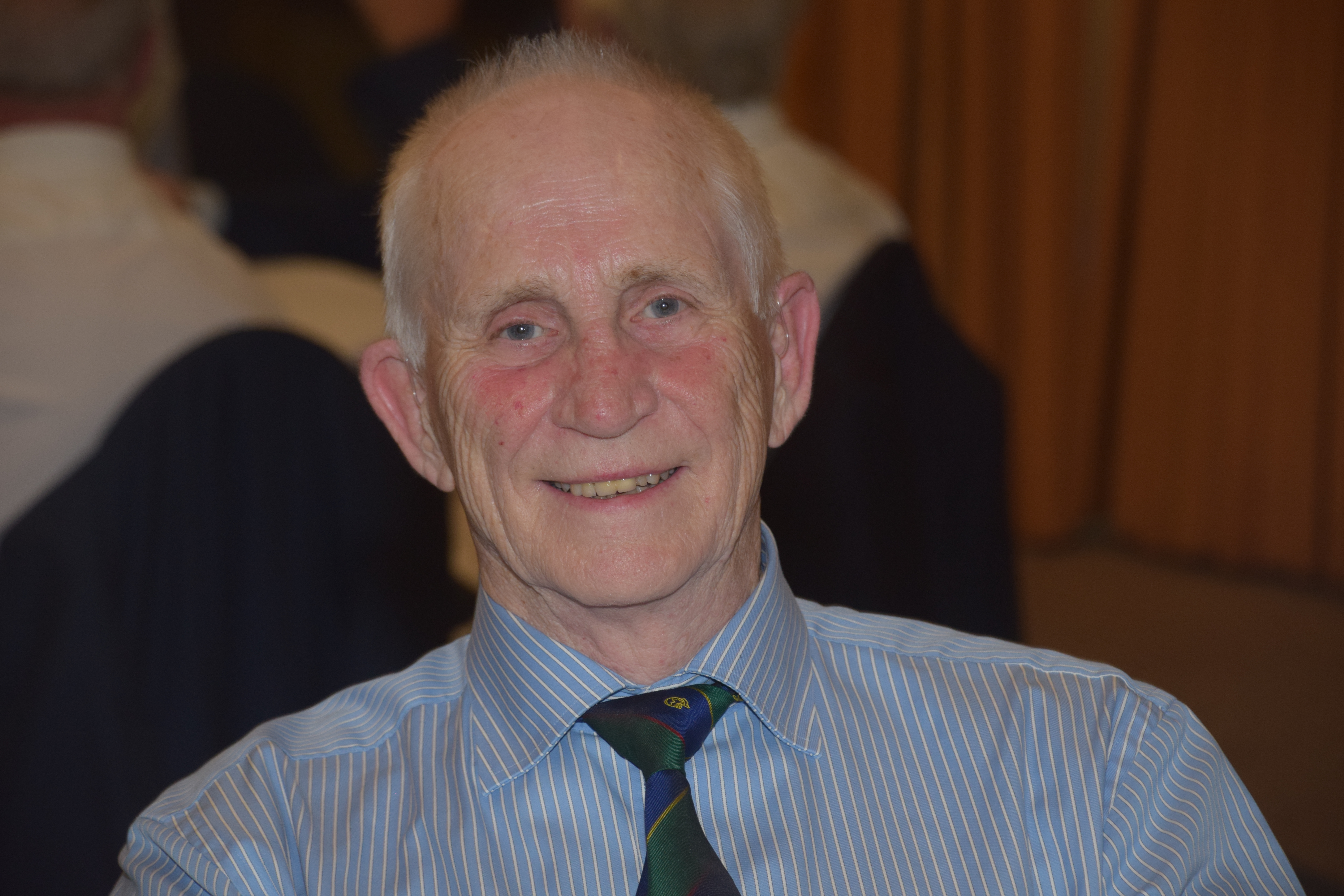 Photograph of Bill Shaw (1959/66) at Reunion Dinner 2019