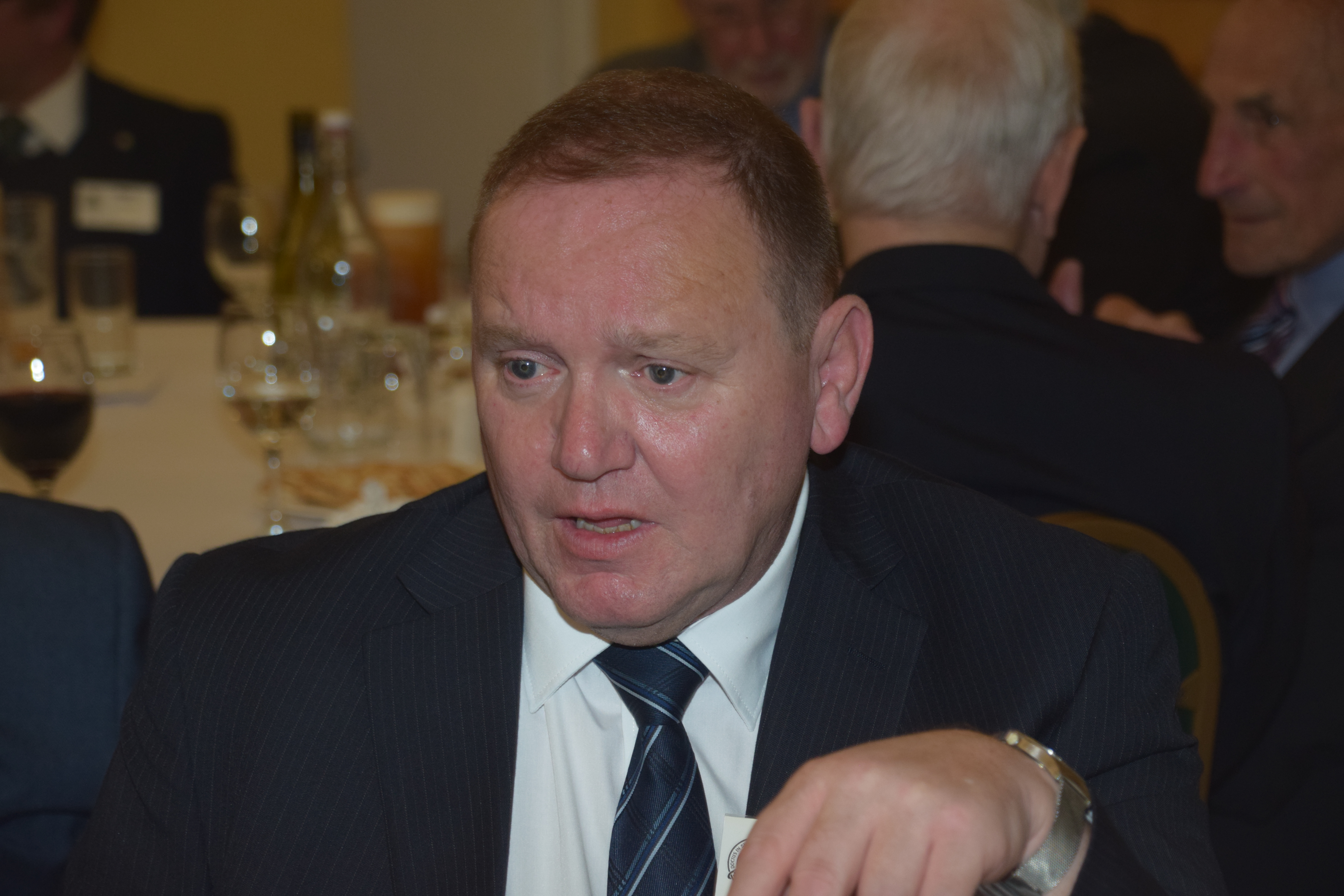 Photograph of Lee Booth (1970/77) at Reunion Dinner 2019