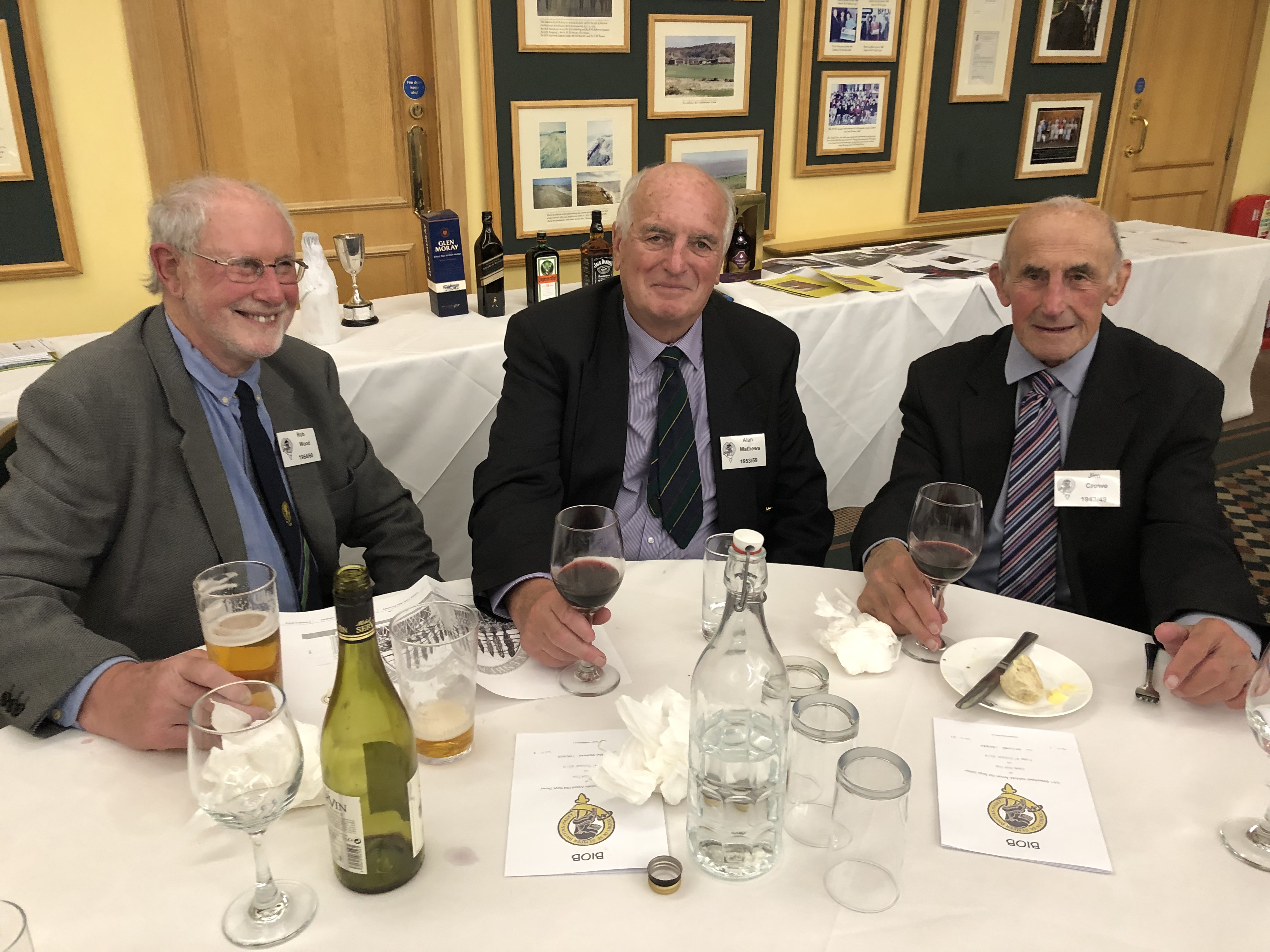 Photograph of Rob Wood (1954/60) at Reunion Dinner 2019
