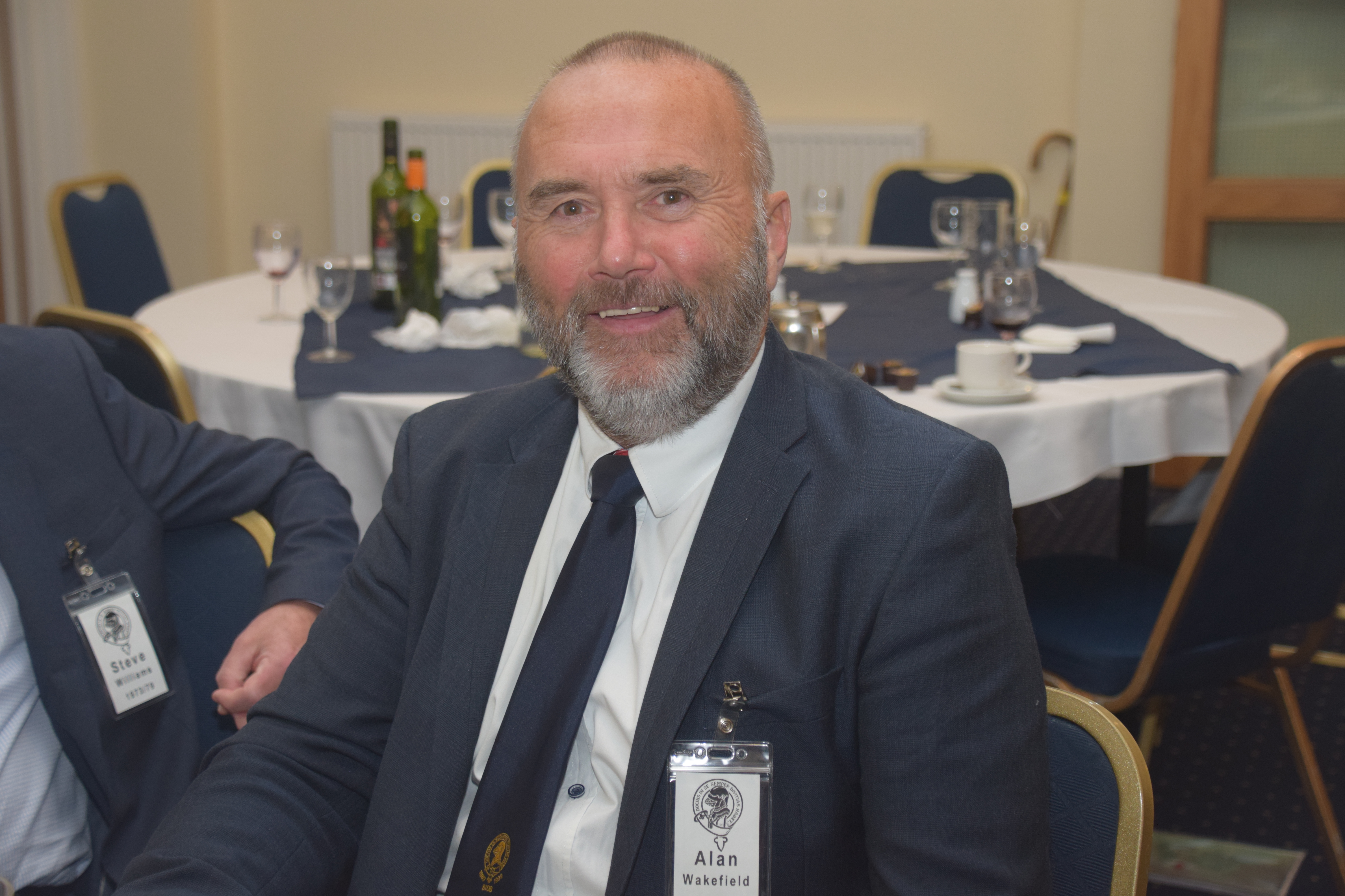 Photograph of Alan Wakefield (1973/79) at Reunion Dinner 2021