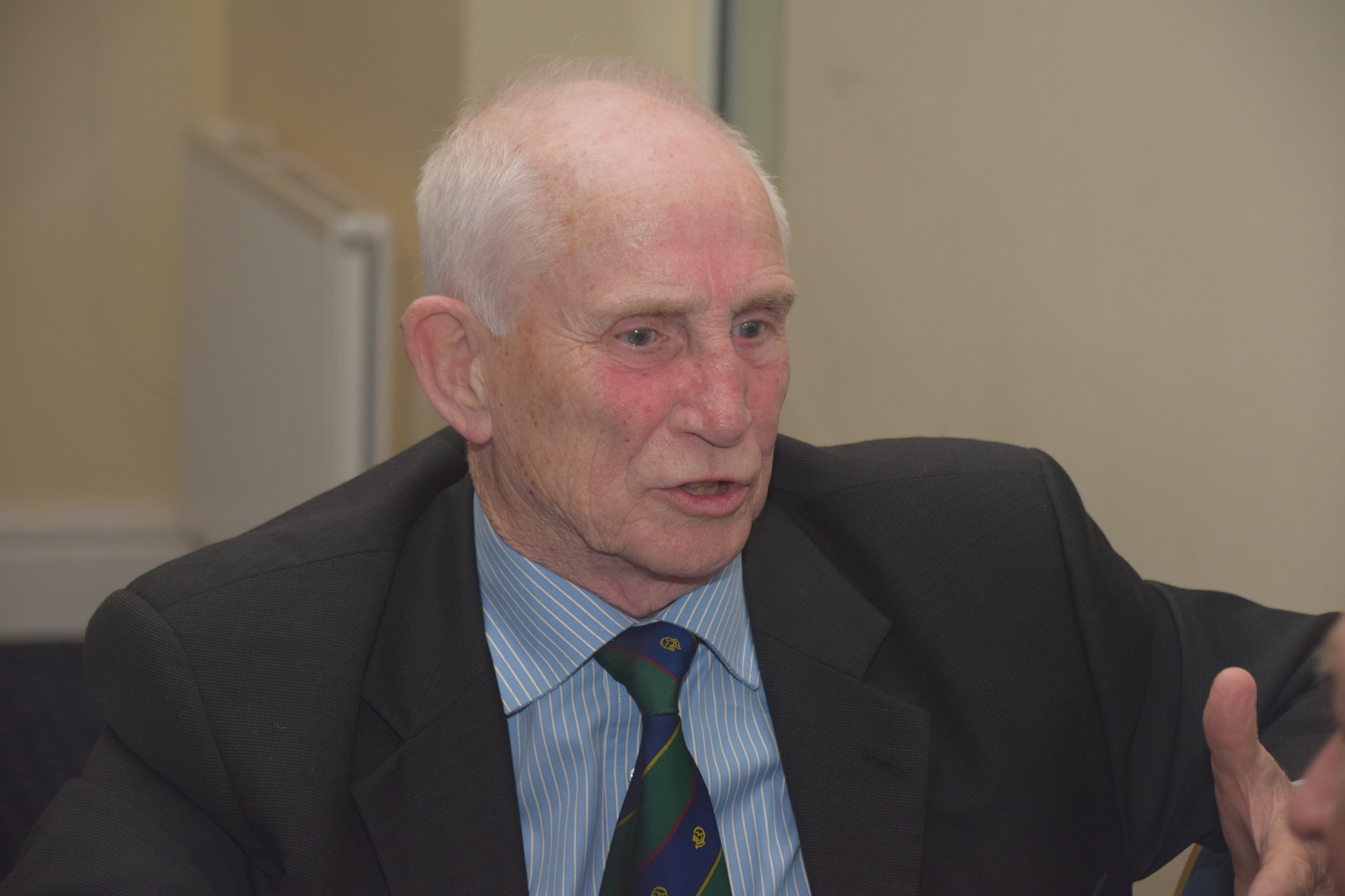 Photograph of Bill Shaw (1959/66) at Reunion Dinner 2021