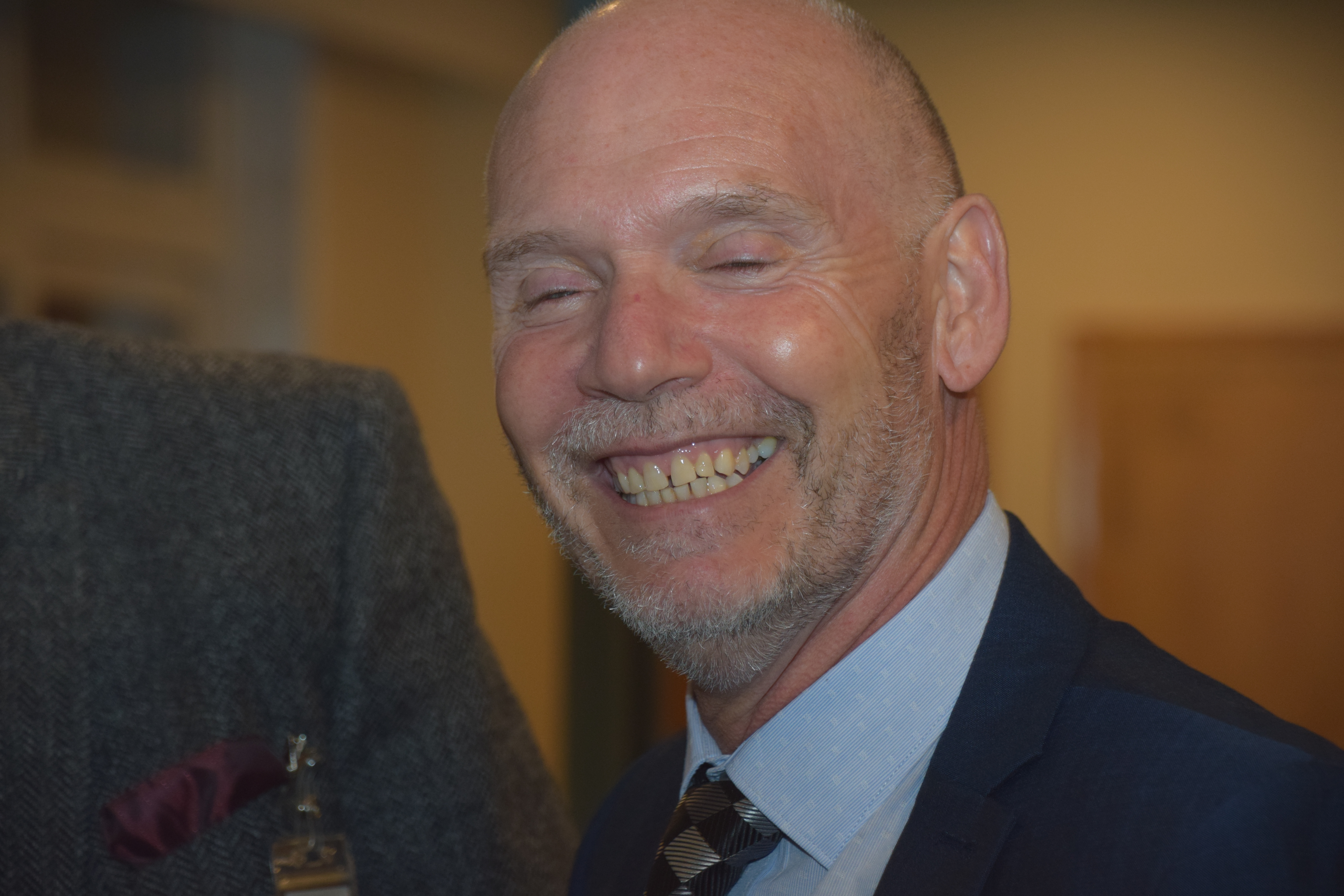 Photograph of Phil Chadwick (1970/75) at Reunion Dinner 2021