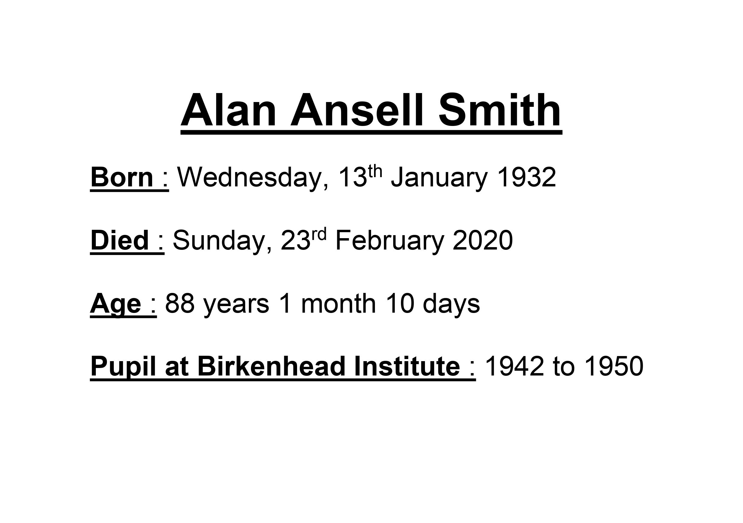 Alan Ansell Smith