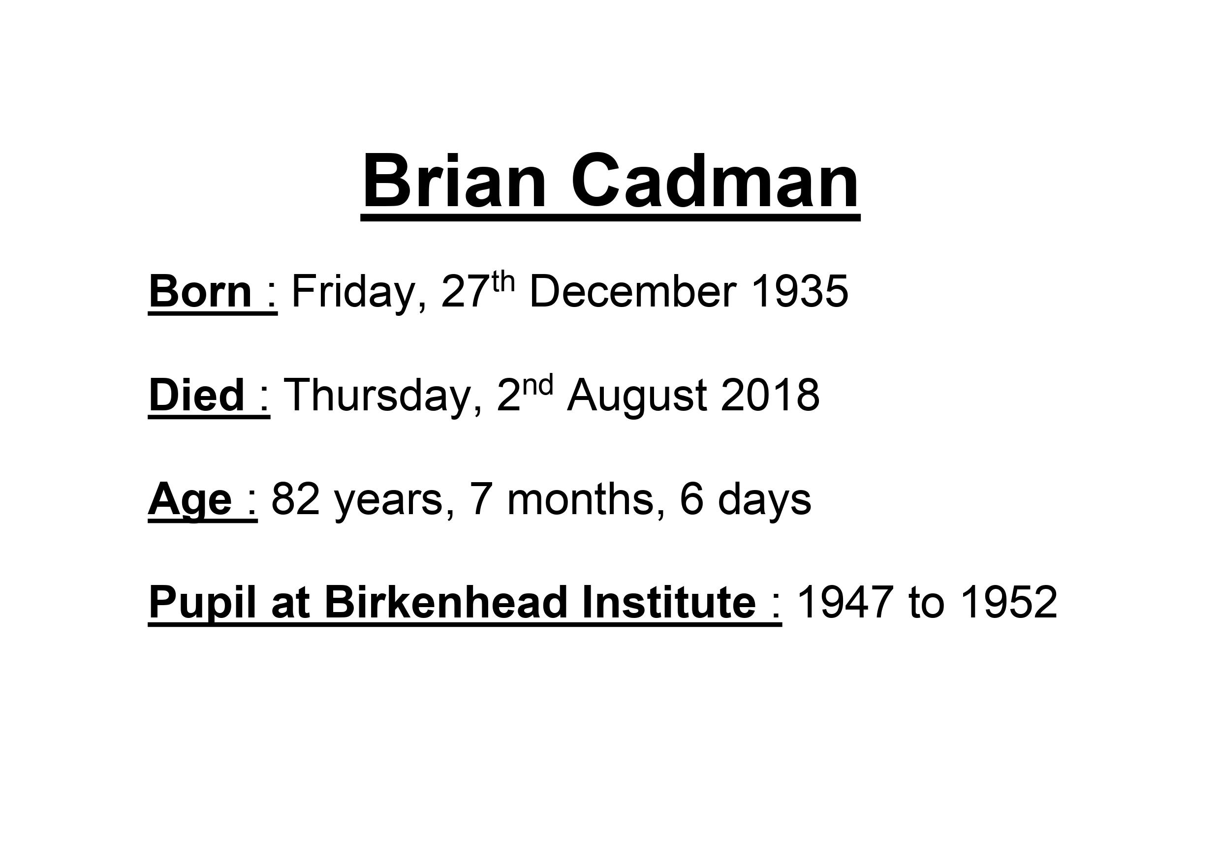 Brian Cadman