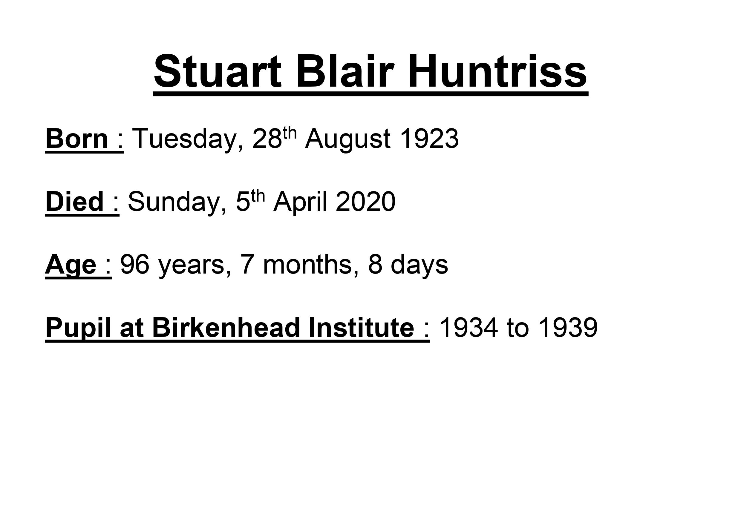 Stuart Huntriss