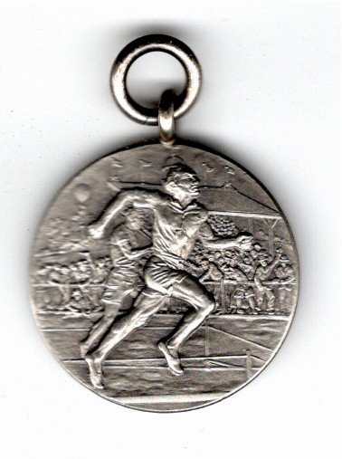 Photograph of 1937 Junior Long Jump - 1st. Place Medal - Won by K.I. Vincent