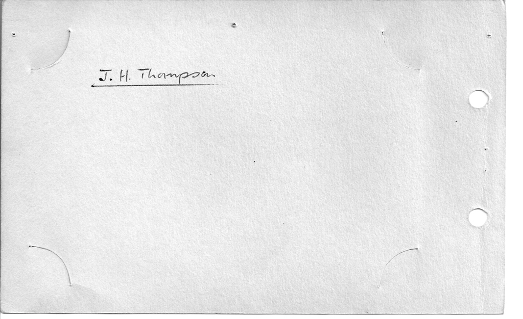 Reverse of School Rugby 1957/58 Bantams Reverse of Photograph School Rugby 1957/58 Bantams