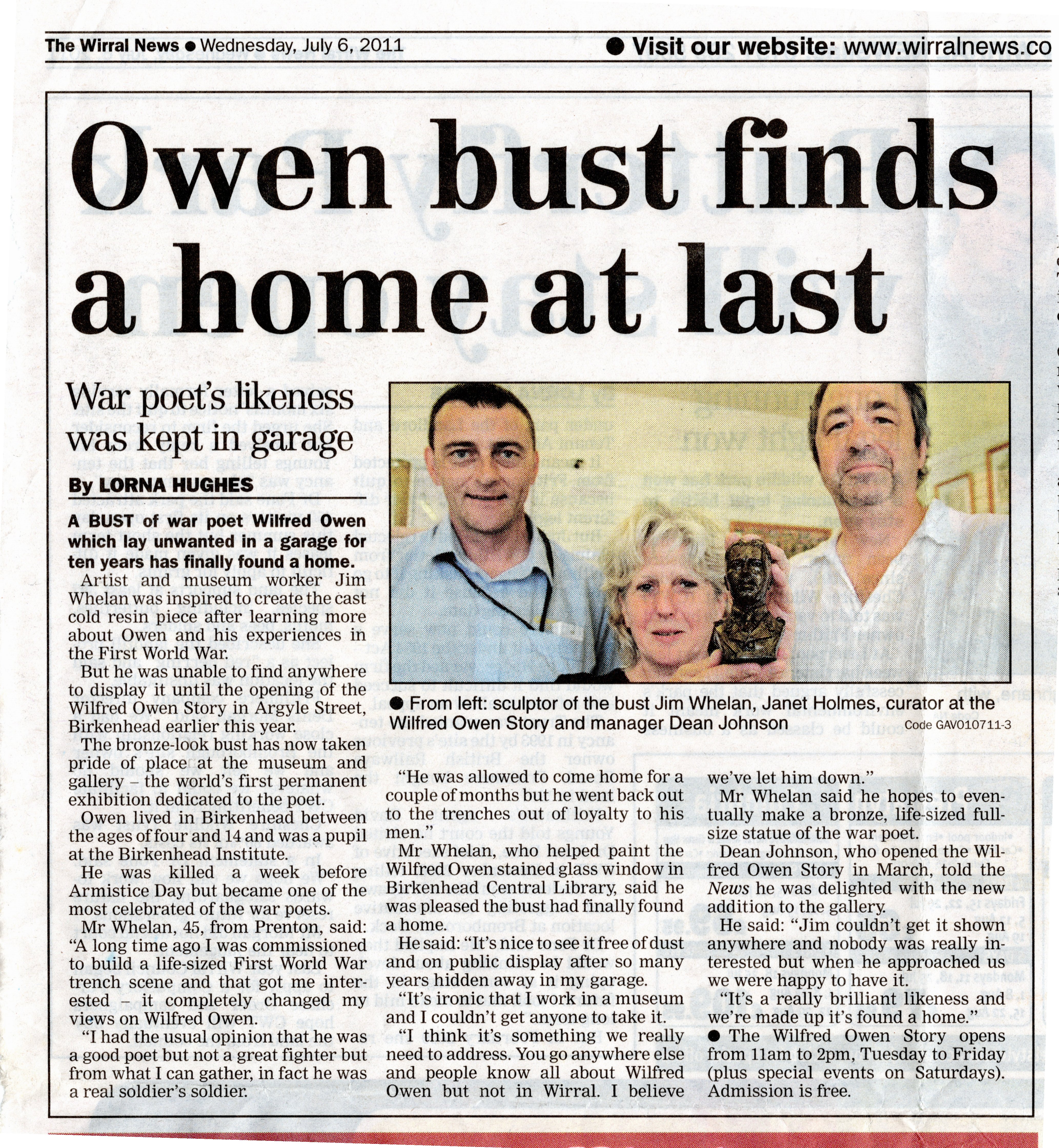 Photograph of Wirral News 06/07/2011