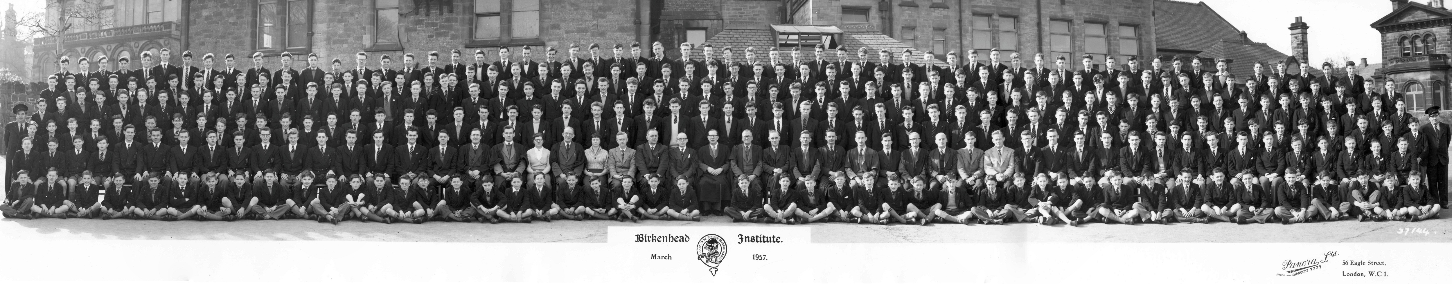 Whole School Photograph - 1957