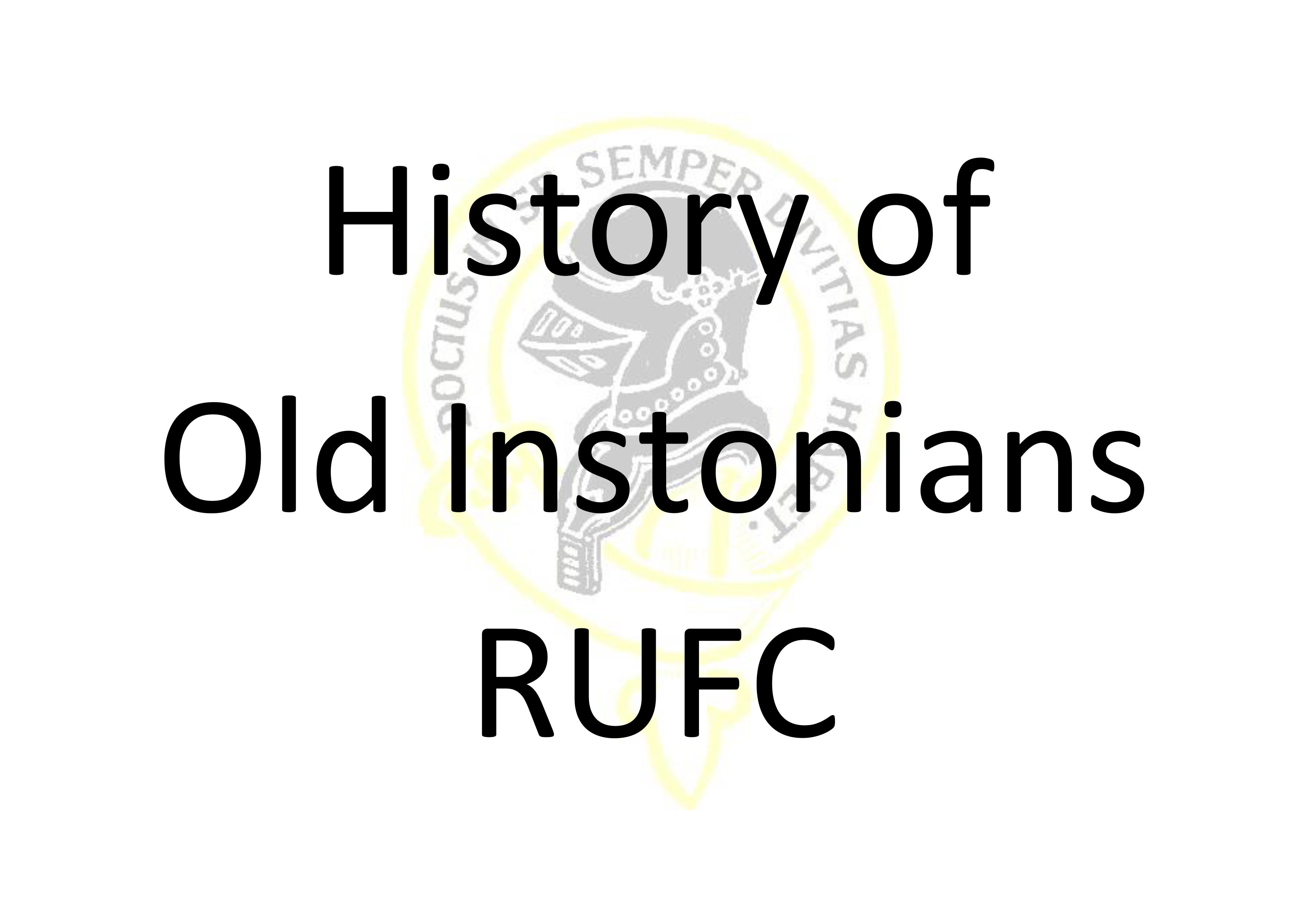 History of Old Instonians RUFC