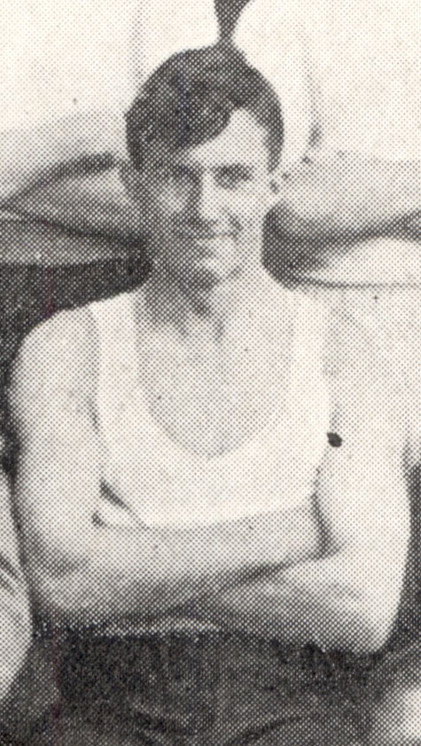 Photograph of Leslie Francis Clarke in the Boxing Club 1938-39
