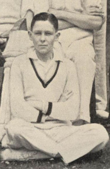 Photograph of Harold Edward Rogers in the Cricket 1st. XI 1934