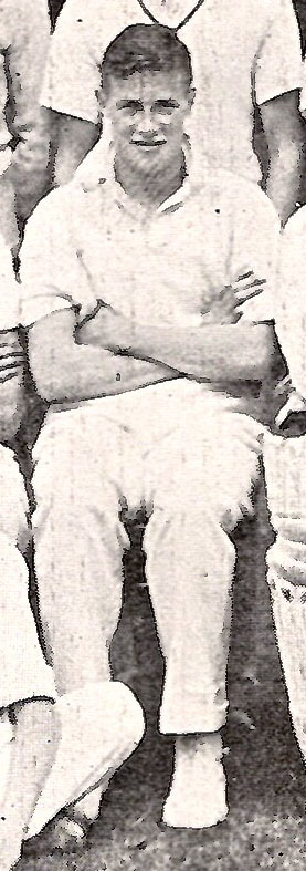 Photograph of David Reginald Barker in the 1st. XI Cricket team 1935